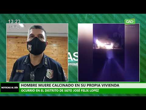 Hombre muere calcinado en su propia vivienda