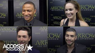 'Arrow': David Ramsey, Caity Lotz, Joe Dinicol & Rick Gonzalez On The Crossover | Access Hollywood