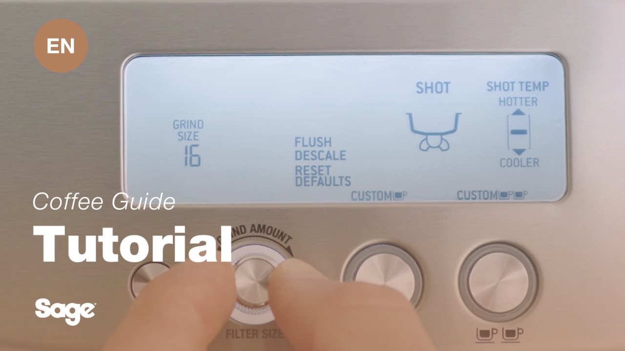 Slik justerer du shotstørrelse og -temperatur