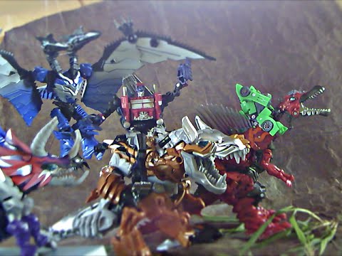 Transformers Age Of Extinction Stop Motion: Optimus Prime vs Grimlock