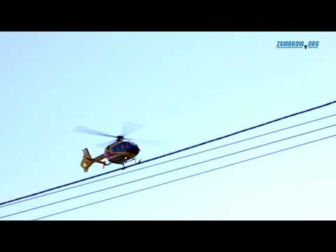 Wybuch w Nagórkach. Rannego zabrał śmigłowiec - zambrow.org