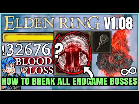 New 1.08 OP Best Bleed Weapon Combo is BROKEN STRONG - Roaring Blood Build is INSANE - Elden Ring!