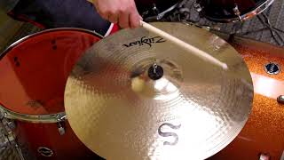 Video thumbnail for Zildjian 20" S Medium ride budget cymbal sound test review by leehaze1