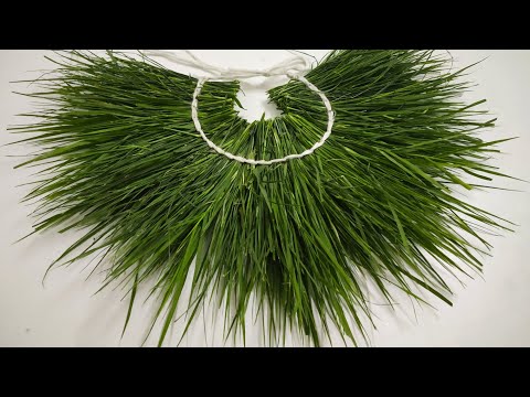 How to make Arugampul/Durva Grass garland for Ganesha | Garika Mala | Garland for Ganesha Pooja