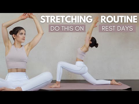 Do this 12-minute stretching routine on your rest days | Full-body stretches | Tina Halder