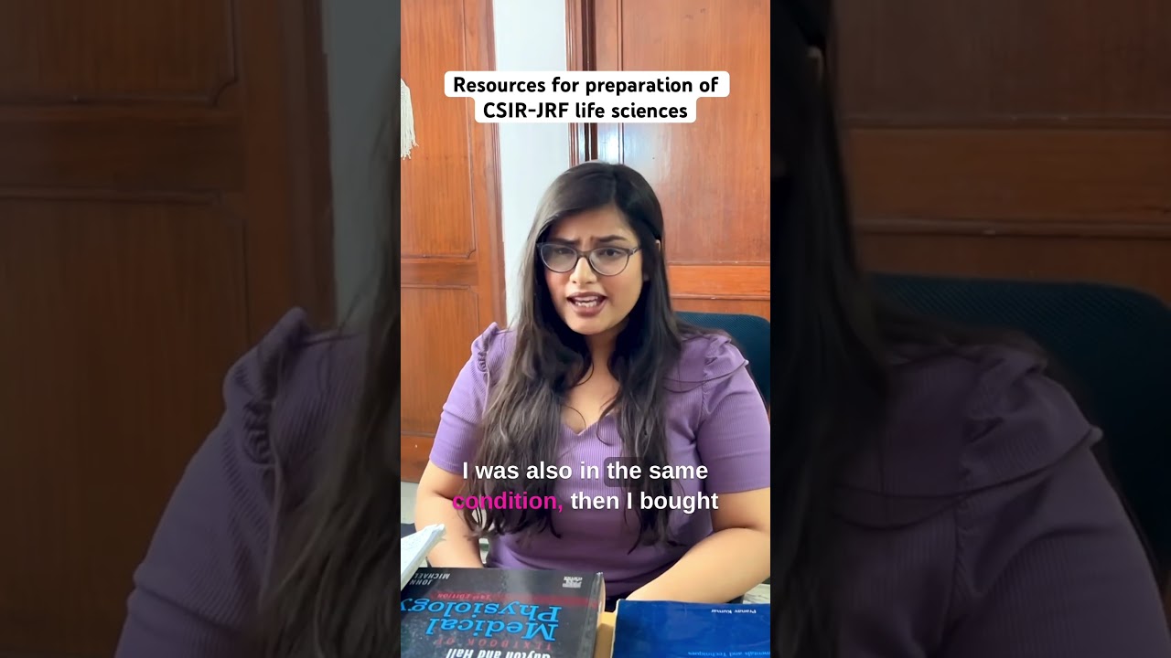 How I cleared CSIR JRF| Resources|Life sciences| #shorts #youtubeshorts #csirnet #phd #phdlife