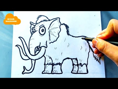 Comment dessiner un mammouth facilement étape par étape
