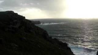 preview picture of video 'Windy at Lands End, West Cornwall, England'