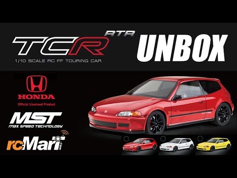 MST TCR-FF 257mm HONDA EG6 Flat Pre-Painted Body 1/10 Touring RTR  Uhbox! #531801