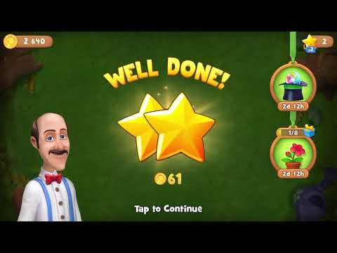 Gardenscapes Level 2171 With No Boosters - Bonus Scene With Austin - Day Complete!