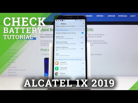 How to Check Battery Percentage in ALCATEL 1X 2019 – Show Battery Information