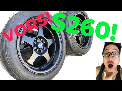VORS 15x8 +20 offset Wheels Review! $265 New Wheels and Tires for the Civic!