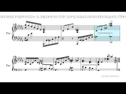 Fantasia: Inspired by a Japanese folk song "Akatonbo" [Piano Solo]