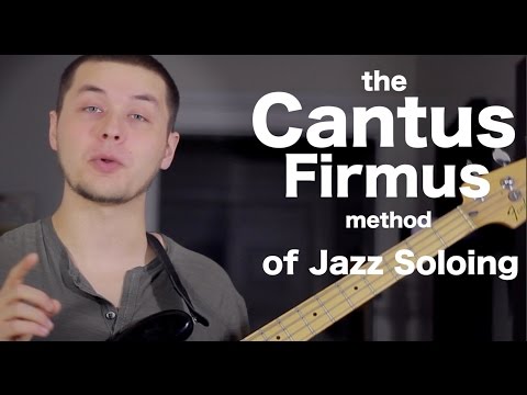 Cool jazz soloing technique - the Cantus Firmus Method [ AN's Bass Lessons #20 ]