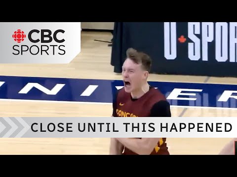 The moment Concordia took over the consolation final against UBC