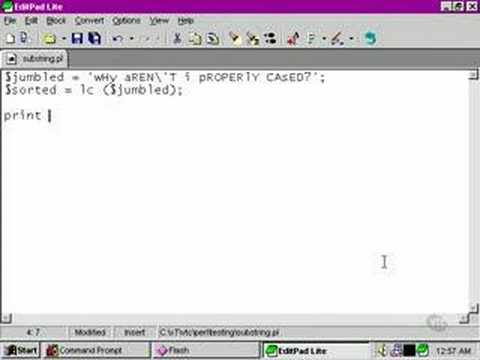 Perl Tutorials -Part 49- Changing case