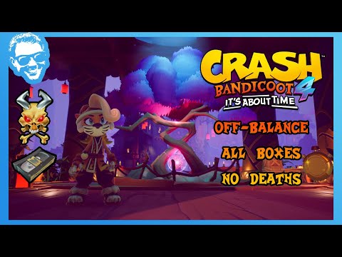 Off-Balance - Full Walkthrough - No Deaths - All Gems - Crash Bandicoot 4 It's About Time [4k]
