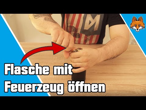 Flasche mit Feuerzeug öffnen - So funktioniert es 🍾
