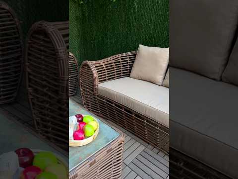 Меблі Монтекассіно з штучного ротангу #плетене #ротанг  #садовий #комплект