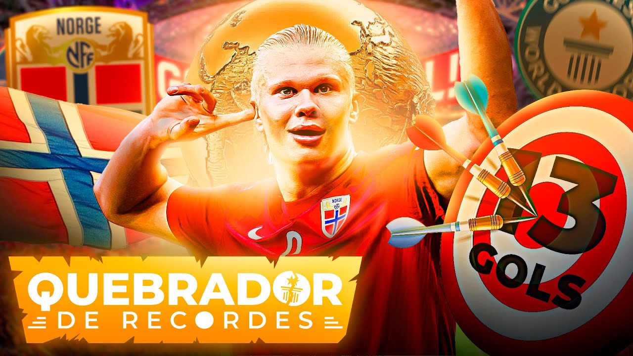 HAALAND quebra RECORDE de GOLS de uma COPA? 🏆 — Quebrador de Recordes: 13 gols na Copa com Haaland