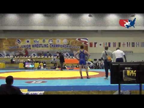 2012 Junior Worlds - GR 60kg Semifinal - Jesse Thielke (USA) vs. Ramin Taheri (IRI)