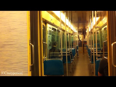 RET Metro rit (in wagen 5234 met 'Fast Ferry' reclame) Beurs - Oostplein Rotterdam