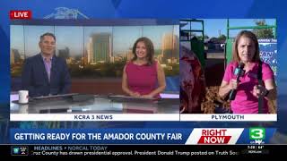 Amador County Fair preview KCRA 3 News: 7:00 AM segment 7/29/26 (corndog cannon demo)