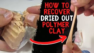 How To Make Dried Out Polymer Clay Like New - Recover Soften & Condition Polymer Clay  | Dark Nook