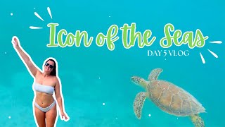 Swimming with Sea Turtles! ICON OF THE SEAS VLOG | Day 5 St. Thomas