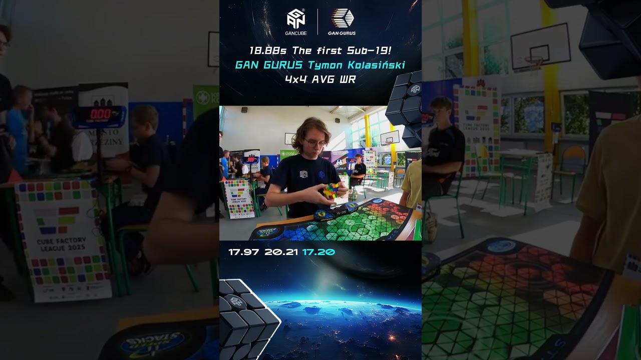 GANCUBE - 18.88s 4x4 AVG WR Tymon Kolasinski