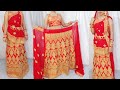 BRIDAL LEHENGA SAREE DRAPING TUTORIAL LEHENGA SAREE DRAPING STEP BY STEP HINDI