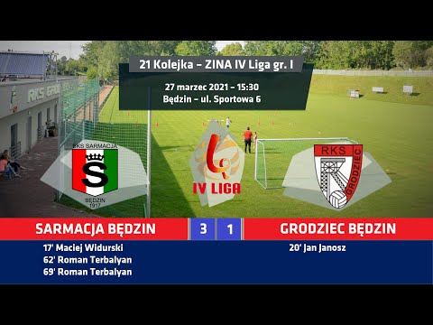Zina IV Liga: Sarmacja Będzin 3:1 (1:1) Grodziec Będzin