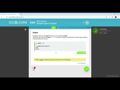 Python Tutorials Part 2python Core Sololearn Programmingwithko