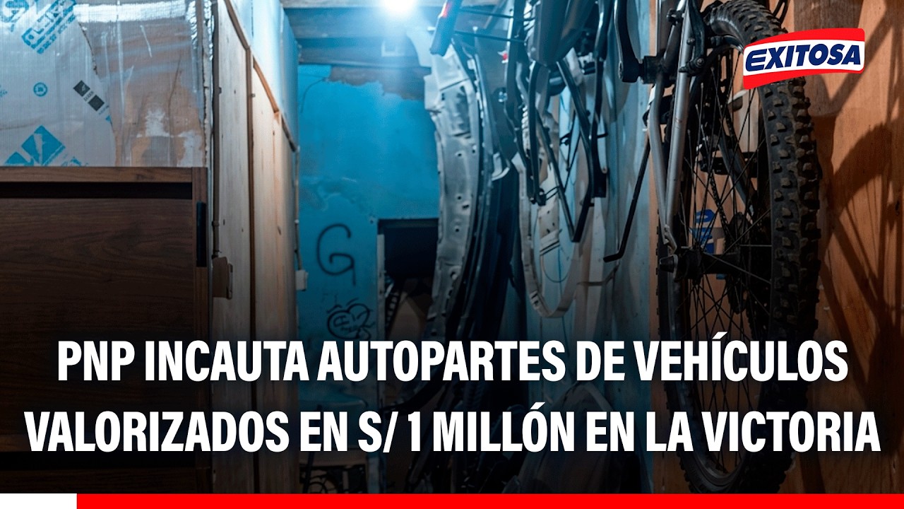 🔴🔵 PNP incautó autopartes de vehículos de alta gama valorizados en más de S/ 1 millón en La Victoria