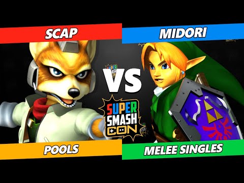SSC 2023 - SCAP (Fox) Vs. Midori (Link, Mario) Smash Melee Tournament