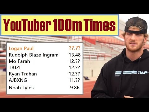 Faster Than Logan Paul? YouTubers With Actual 100m Sprint Race Times