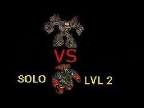 DotA 6.78 Ursa SOLO vs Roshan Kill on lvl 2 (3 min into the game)