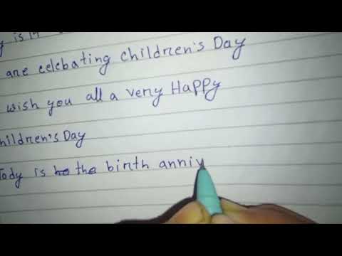 10 Lines Speech On Children's Day In English |.... Speech On Children's Day | Children's Day Speech#