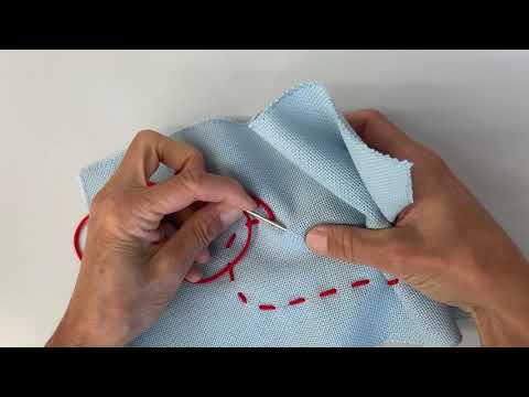 Sewing/Embroidery C2 - Running stitch for left-handers