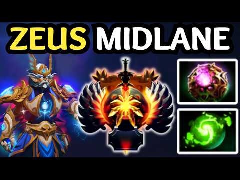 🔥 ZEUS MIDLANE = THUNDER SPAMMER  😈 IMBA MAGIC | DOTA 2 🔥