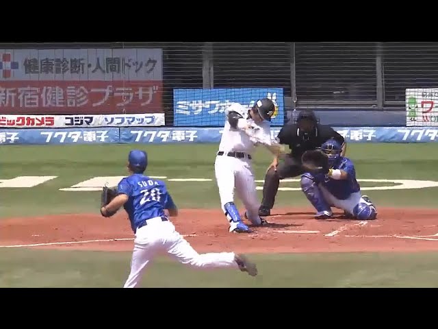 【1回裏】2者連続弾!! マリーンズ・角中がフルカウントからジャストミート!! 2015/5/31 M-DB