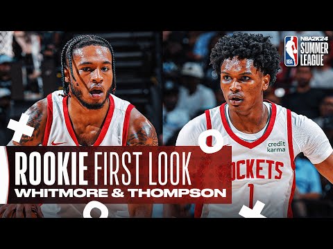 #20 Overall Pick Cam Whitmore & #4 Amen Thompson Shine In Their Summer League Debuts!
