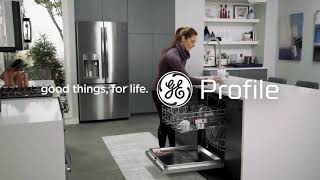 GE Profile Fingerprint Resistant Top Control Stainless Steel Interior Dishwasher with Sanitize Cycle & Dry Boost Stainless Steel PDT715SYNFS Picture