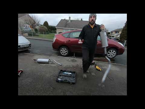 Toyota Prius GEN2 Cat back exhaust replacement.