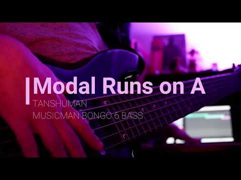Bass Guitar Modal runs on A - Tanshuman Das