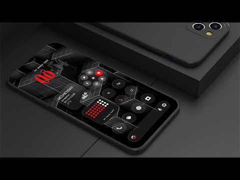 Dark Red Widgets