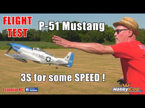 H-KING P-51D Moonbeam McSwine PNP - FAST 3S and HAND LAUNCHED: ESSENTIAL RC FLIGHT TEST