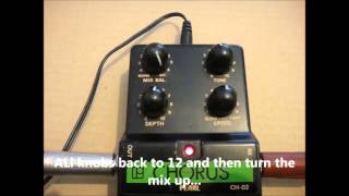 Video thumbnail for Pearl CH 02 analog chorus demo by Soundbelch