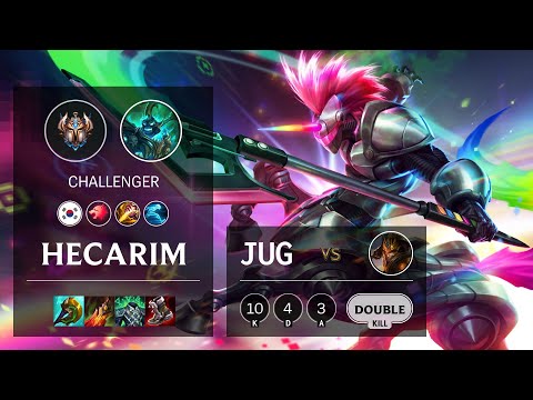 Hecarim Jungle vs Jarvan IV - KR Challenger Patch 11.23