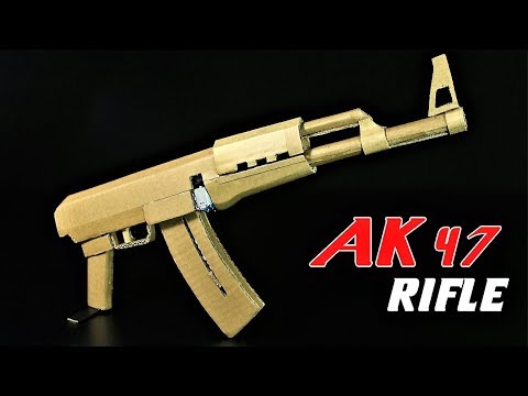 How To Make A Fully Automatic AK 47 from Cardboard That SH00TS